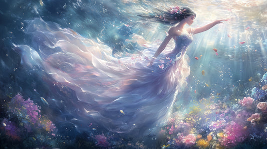 Siren of the Deep - digital fantasy wallpaper